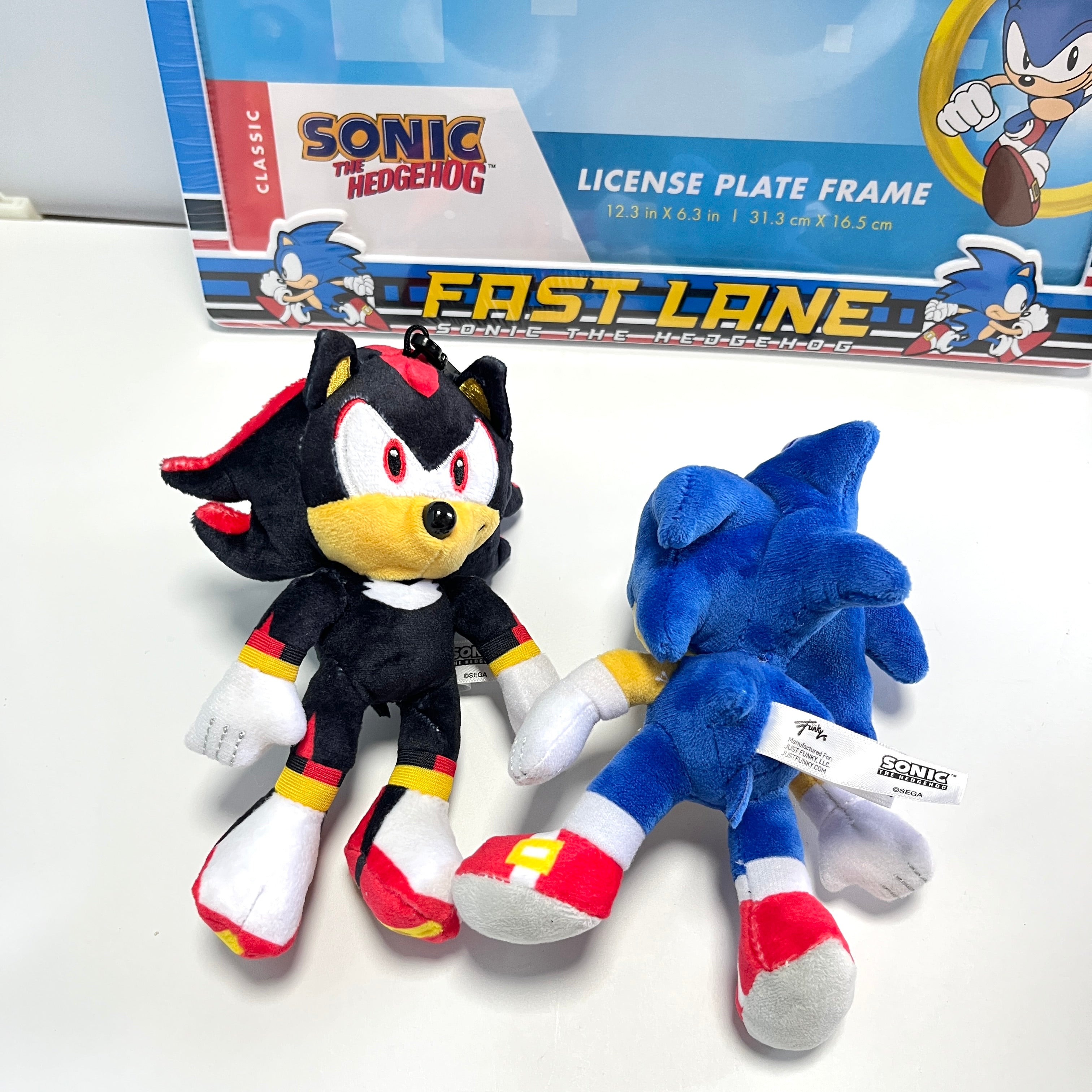 Kawaii Sonic & Shadow Plush Keychains – Cute Collectible Bag Charms