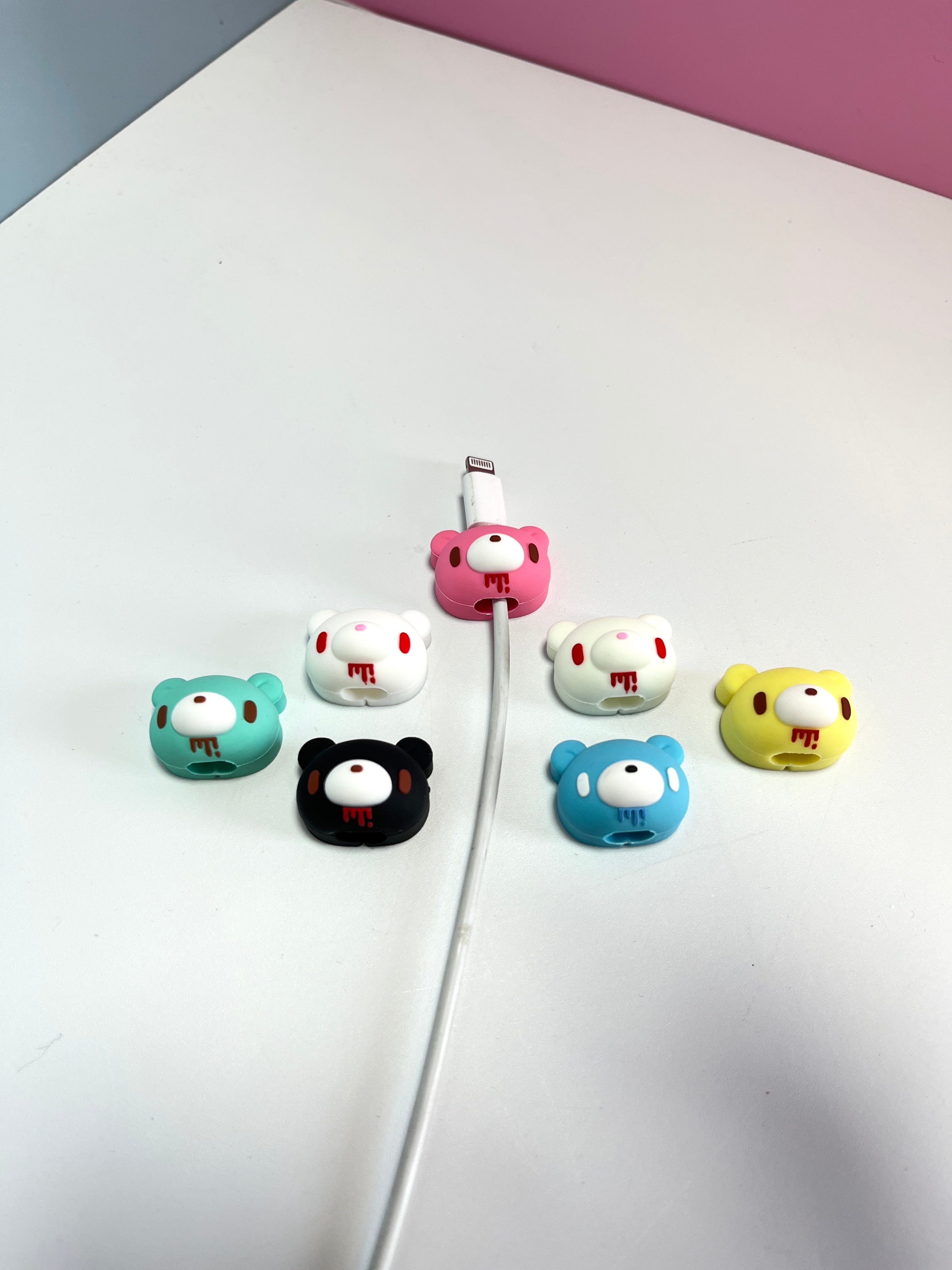 Kawaii Gloomy Bear Cable Buddies – Stop Cable Breakage with Adorable Bears!