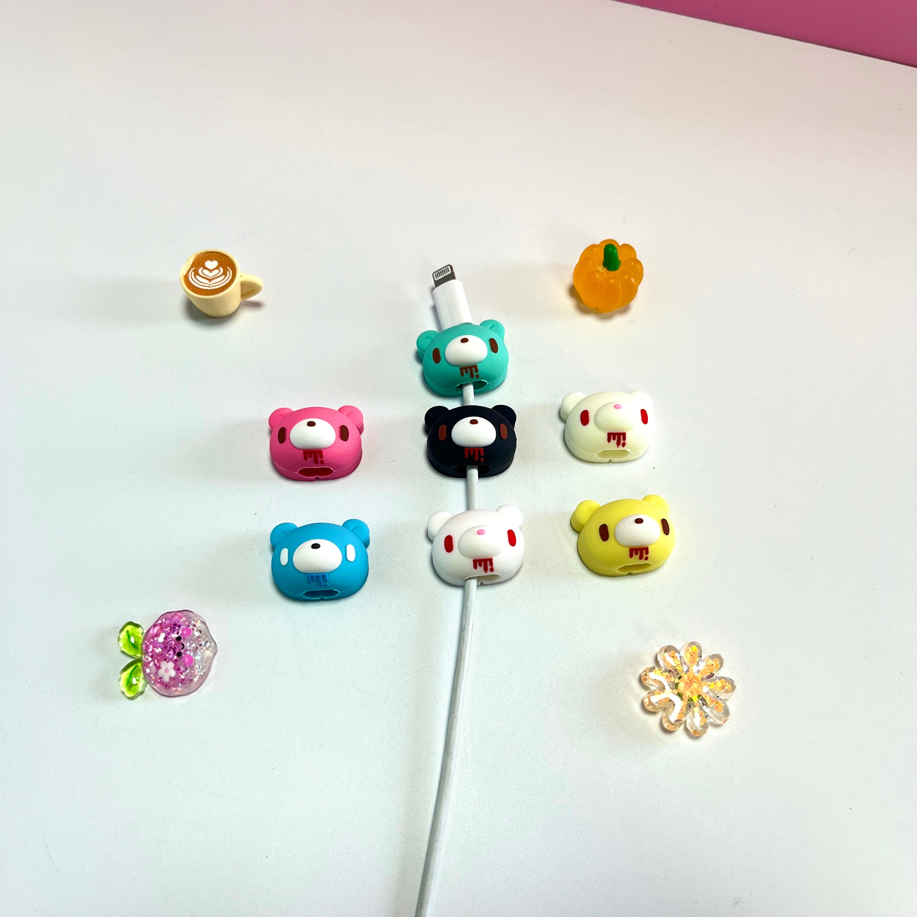 Kawaii Gloomy Bear Cable Buddies – Stop Cable Breakage with Adorable Bears!