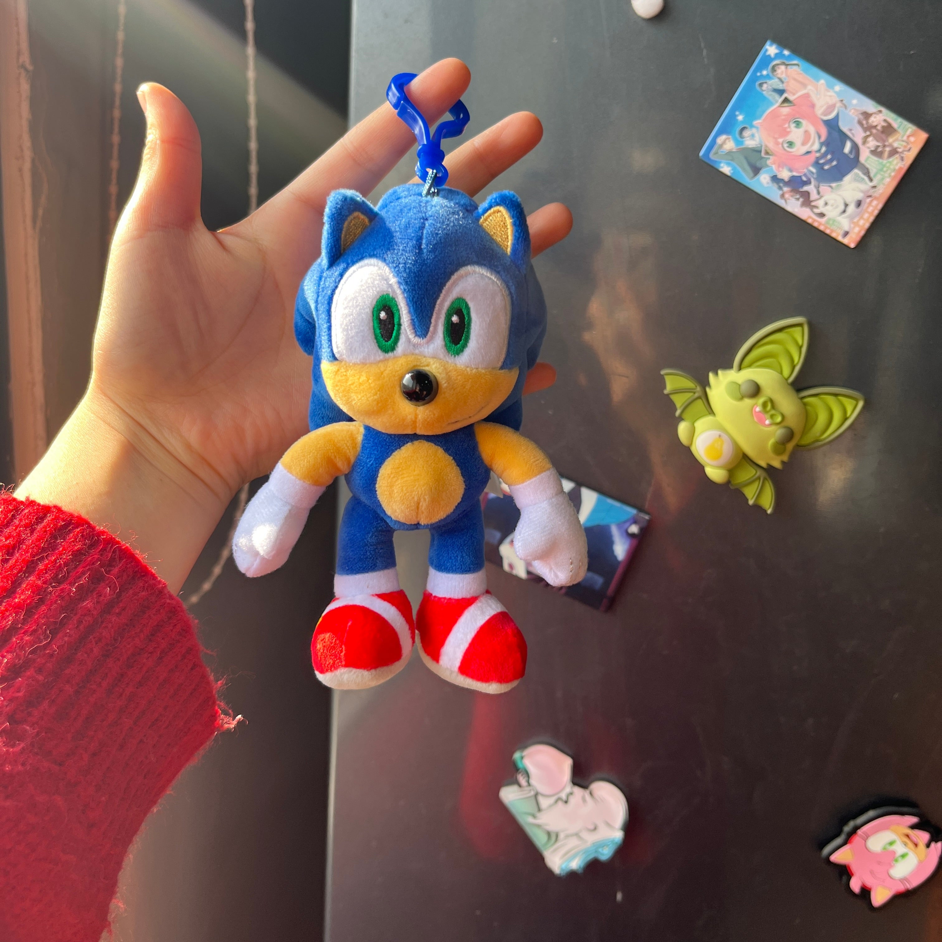 Kawaii Sonic & Shadow Plush Keychains – Cute Collectible Bag Charms