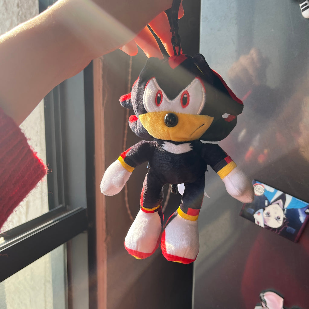 Kawaii Sonic & Shadow Plush Keychains – Cute Collectible Bag Charms