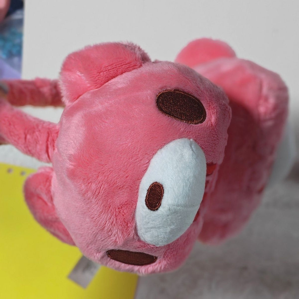 Gloomy Bear Plush Earmuffs - Cute Pink Bear Winter Ear Warmers for Women & Girls - Y2K Aesthetic Faux Fur Earmuffs