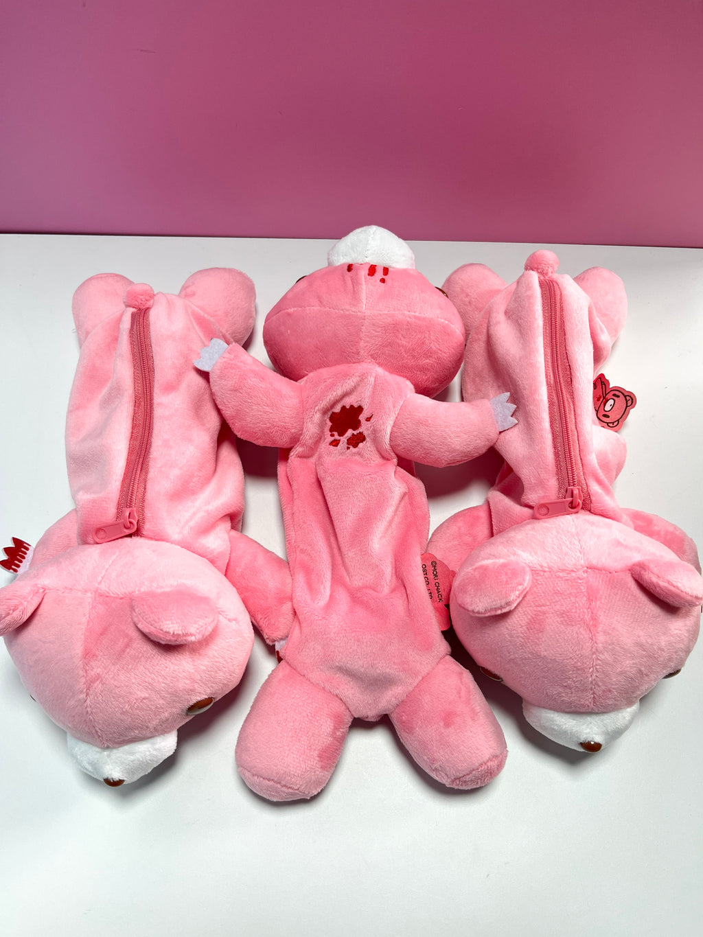 Gloomy Bear Plush Pencil Case – 3D Lying Bear Zipper Pen Pouch for Stationery & Cosmetics