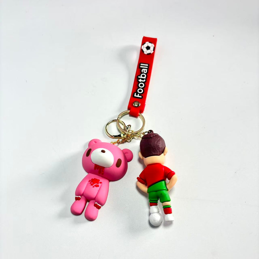 FIFA World Cup & Gloomy Bear Football Keychain Set – Soccer Star & Trophy Keychains