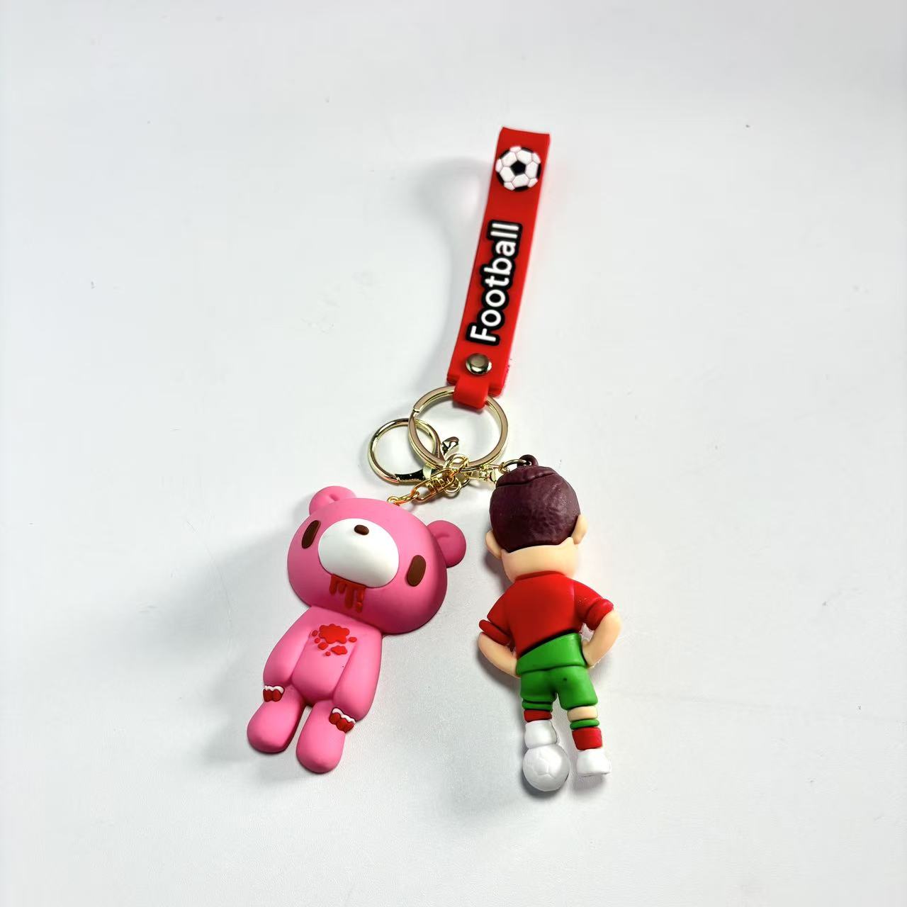 FIFA World Cup & Gloomy Bear Football Keychain Set – Soccer Star & Trophy Keychains