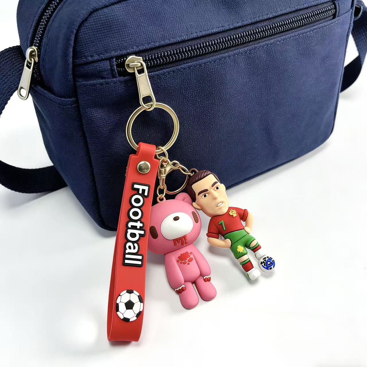 FIFA World Cup & Gloomy Bear Football Keychain Set – Soccer Star & Trophy Keychains