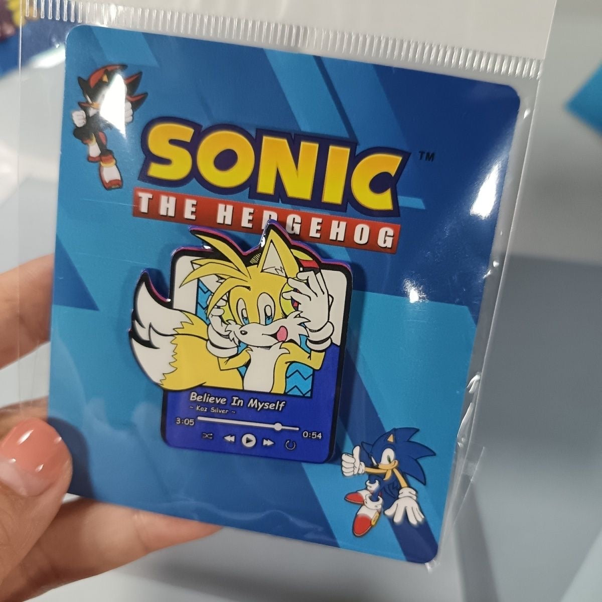 Sonic the Hedgehog Music Player Enamel Pin Set – Retro Gaming Character Badges