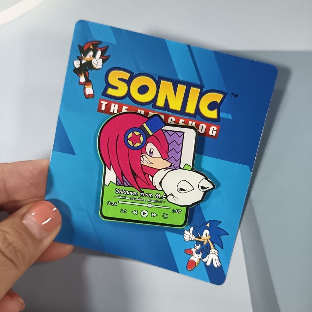 Sonic the Hedgehog Music Player Enamel Pin Set – Retro Gaming Character Badges