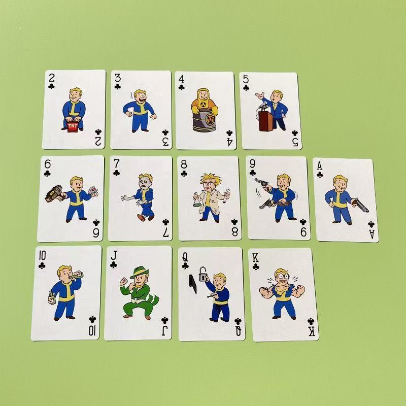 Fallout Vault Boy Playing Cards – 52 Unique Perk Illustrations Deck