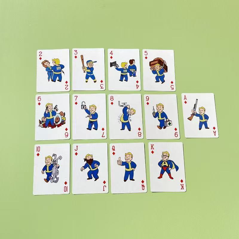 Fallout Vault Boy Playing Cards – 52 Unique Perk Illustrations Deck