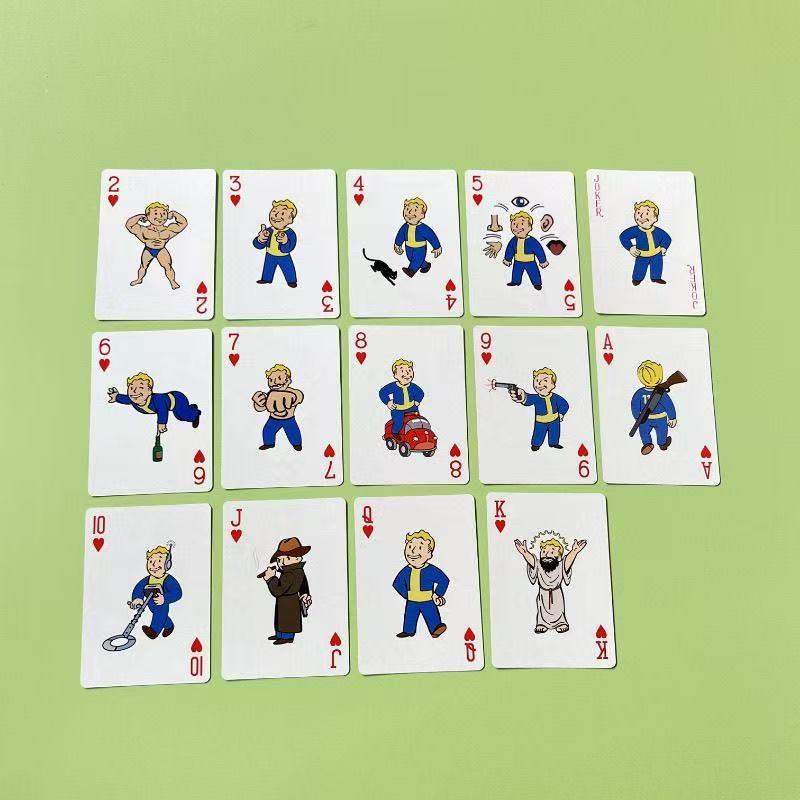 Fallout Vault Boy Playing Cards – 52 Unique Perk Illustrations Deck