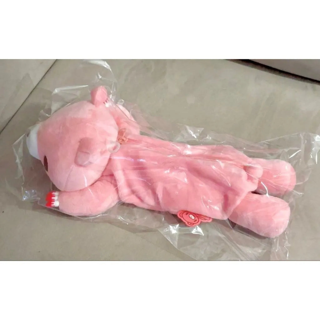 Gloomy Bear Plush Pencil Case – 3D Lying Bear Zipper Pen Pouch for Stationery & Cosmetics