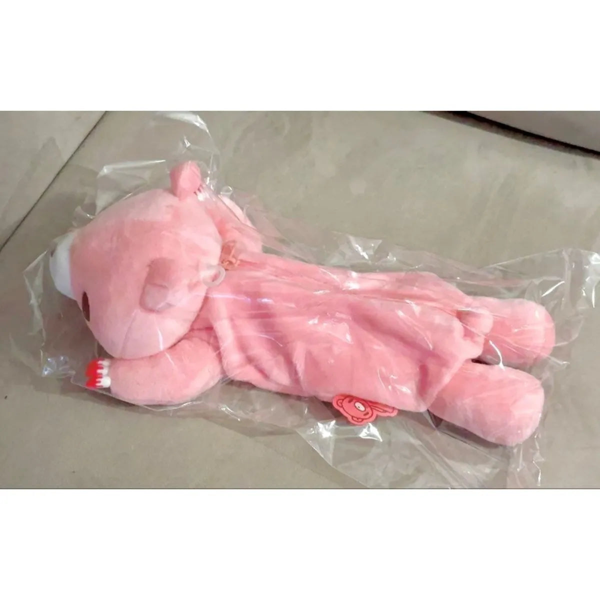 Gloomy Bear Plush Pencil Case – 3D Lying Bear Zipper Pen Pouch for Stationery & Cosmetics