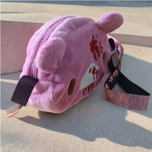 Gloomy Bear Crossbody Bag – Cute Pink Bear Shoulder Bag for Kawaii Fashion